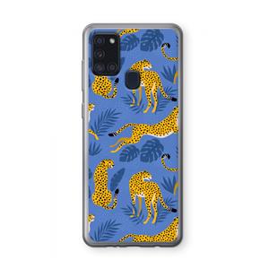 CaseCompany Luipaard: Samsung Galaxy A21s Transparant Hoesje