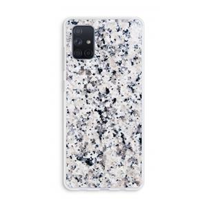 CaseCompany Gespikkelde marmer: Galaxy A71 Transparant Hoesje