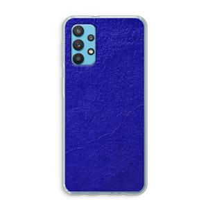 CaseCompany Majorelle Blue: Samsung Galaxy A32 4G Transparant Hoesje