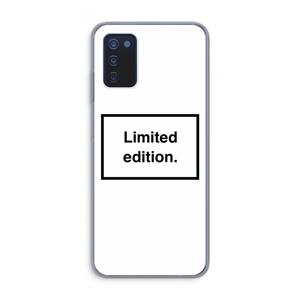 CaseCompany Limited edition: Samsung Galaxy A03s Transparant Hoesje