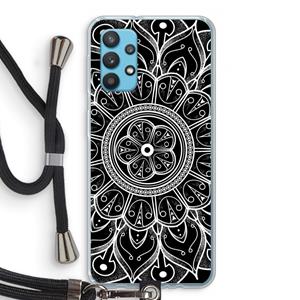 CaseCompany Roses Are Red: Samsung Galaxy A32 4G Transparant Hoesje met koord