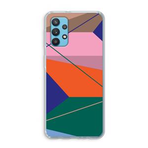 CaseCompany Gestalte 1: Samsung Galaxy A32 4G Transparant Hoesje