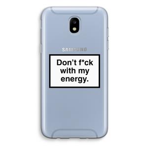 CaseCompany My energy: Samsung Galaxy J5 (2017) Transparant Hoesje