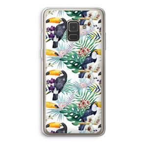 CaseCompany Tukans: Samsung Galaxy A8 (2018) Transparant Hoesje