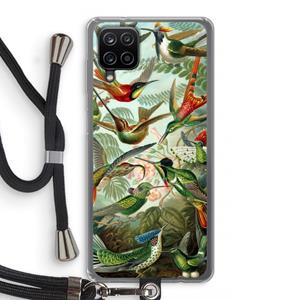 CaseCompany Haeckel Trochilidae: Samsung Galaxy A12 Transparant Hoesje met koord