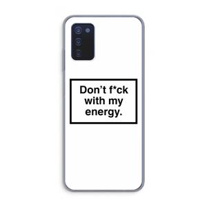 CaseCompany My energy: Samsung Galaxy A03s Transparant Hoesje