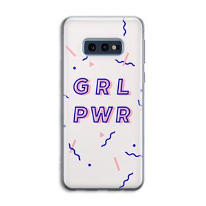 CaseCompany GRL PWR: Samsung Galaxy S10e Transparant Hoesje