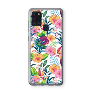 CaseCompany Tropisch 2: Samsung Galaxy A21s Transparant Hoesje
