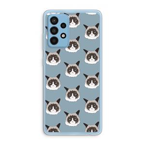 CaseCompany It's a Purrr Case: Samsung Galaxy A52 Transparant Hoesje