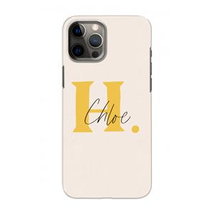 CaseCompany Amber Script: Volledig geprint iPhone 12 Hoesje