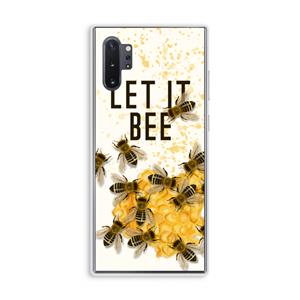CaseCompany Let it bee: Samsung Galaxy Note 10 Plus Transparant Hoesje