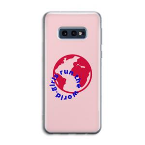 CaseCompany Run The World: Samsung Galaxy S10e Transparant Hoesje