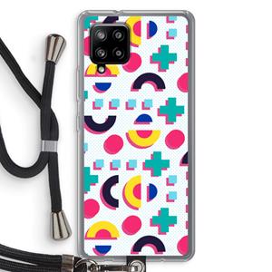 CaseCompany 8-bit N°2: Samsung Galaxy A42 5G Transparant Hoesje met koord