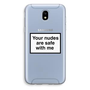 CaseCompany Safe with me: Samsung Galaxy J5 (2017) Transparant Hoesje