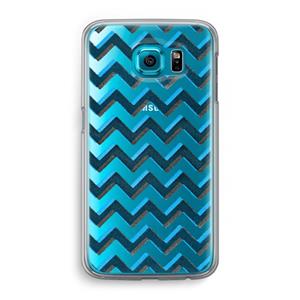 CaseCompany Onderbroken lijn: Samsung Galaxy S6 Transparant Hoesje