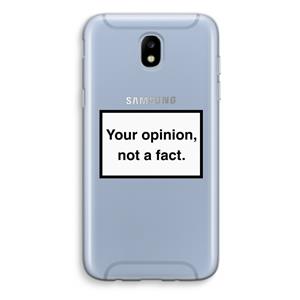CaseCompany Your opinion: Samsung Galaxy J5 (2017) Transparant Hoesje