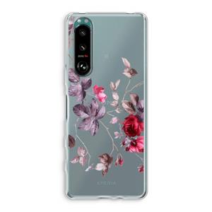 CaseCompany Mooie bloemen: Sony Xperia 5 III Transparant Hoesje