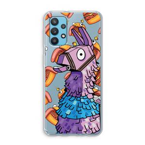 CaseCompany Loot Burger: Samsung Galaxy A32 4G Transparant Hoesje