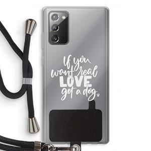 CaseCompany Partner in crime: Samsung Galaxy Note 20 / Note 20 5G Transparant Hoesje met koord