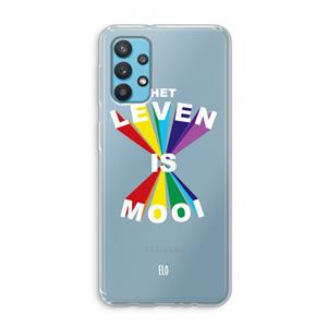 CaseCompany Het Leven Is Mooi: Samsung Galaxy A32 4G Transparant Hoesje