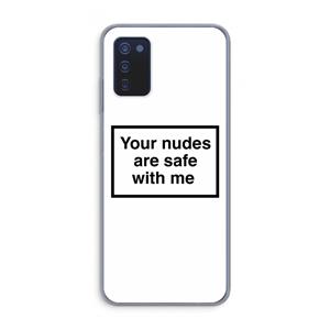 CaseCompany Safe with me: Samsung Galaxy A03s Transparant Hoesje