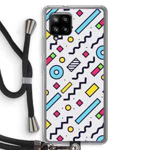 CaseCompany 8-bit N°8: Samsung Galaxy A42 5G Transparant Hoesje met koord