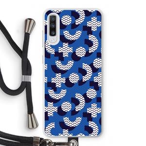 CaseCompany 8-bit N°5: Samsung Galaxy A70 Transparant Hoesje met koord