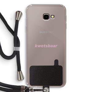 CaseCompany kwetsbaar: Samsung Galaxy J4 Plus Transparant Hoesje met koord