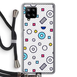 CaseCompany 8-bit N°9: Samsung Galaxy A42 5G Transparant Hoesje met koord