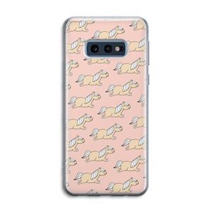 CaseCompany Ponys: Samsung Galaxy S10e Transparant Hoesje