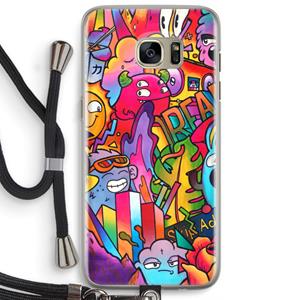 CaseCompany Dreams: Samsung Galaxy S7 Edge Transparant Hoesje met koord