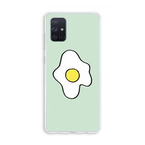 CaseCompany Spiegelei: Galaxy A71 Transparant Hoesje