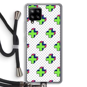 CaseCompany 8-bit N°10: Samsung Galaxy A42 5G Transparant Hoesje met koord