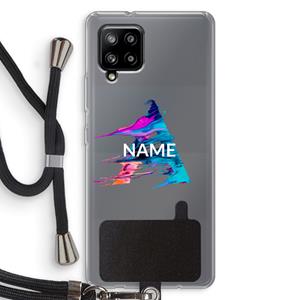 CaseCompany Abstract Spectrum: Samsung Galaxy A42 5G Transparant Hoesje met koord
