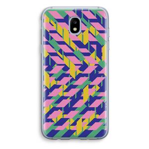 CaseCompany Skew Blush 1: Samsung Galaxy J5 (2017) Transparant Hoesje