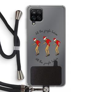 CaseCompany Jingle Ladies: Samsung Galaxy A12 Transparant Hoesje met koord