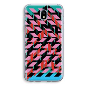 CaseCompany Skew Blush 2: Samsung Galaxy J5 (2017) Transparant Hoesje