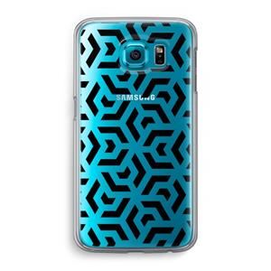 CaseCompany Crazy pattern: Samsung Galaxy S6 Transparant Hoesje