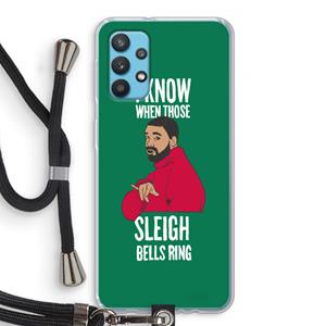 CaseCompany Sleigh Bells Ring: Samsung Galaxy A32 4G Transparant Hoesje met koord