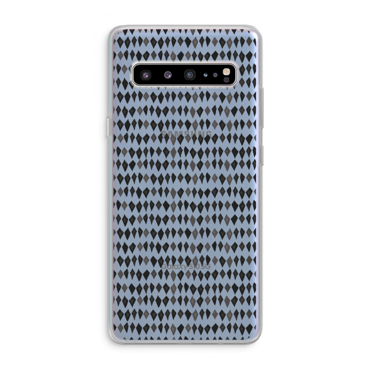 CaseCompany Crazy shapes: Samsung Galaxy S10 5G Transparant Hoesje