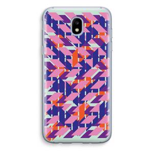 CaseCompany Skew Blush 3: Samsung Galaxy J5 (2017) Transparant Hoesje