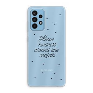 CaseCompany Confetti: Samsung Galaxy A52 Transparant Hoesje