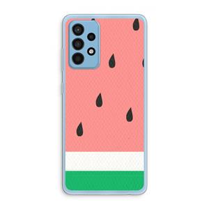CaseCompany Watermeloen: Samsung Galaxy A52 Transparant Hoesje