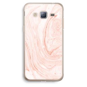 CaseCompany Peach bath: Samsung Galaxy J3 (2016) Transparant Hoesje