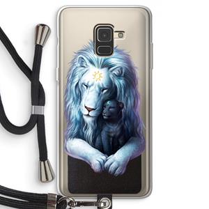 CaseCompany Child Of Light: Samsung Galaxy A8 (2018) Transparant Hoesje met koord