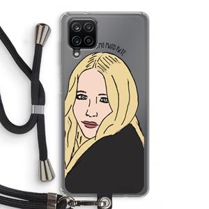 CaseCompany Mary Kate: Samsung Galaxy A12 Transparant Hoesje met koord