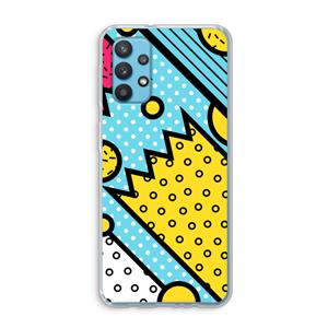 CaseCompany Pop Art #1: Samsung Galaxy A32 4G Transparant Hoesje