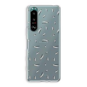 CaseCompany Hipster stripes: Sony Xperia 5 III Transparant Hoesje