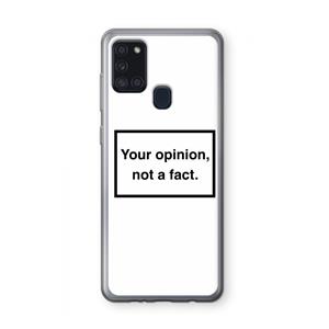 CaseCompany Your opinion: Samsung Galaxy A21s Transparant Hoesje
