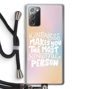 CaseCompany The prettiest: Samsung Galaxy Note 20 / Note 20 5G Transparant Hoesje met koord
